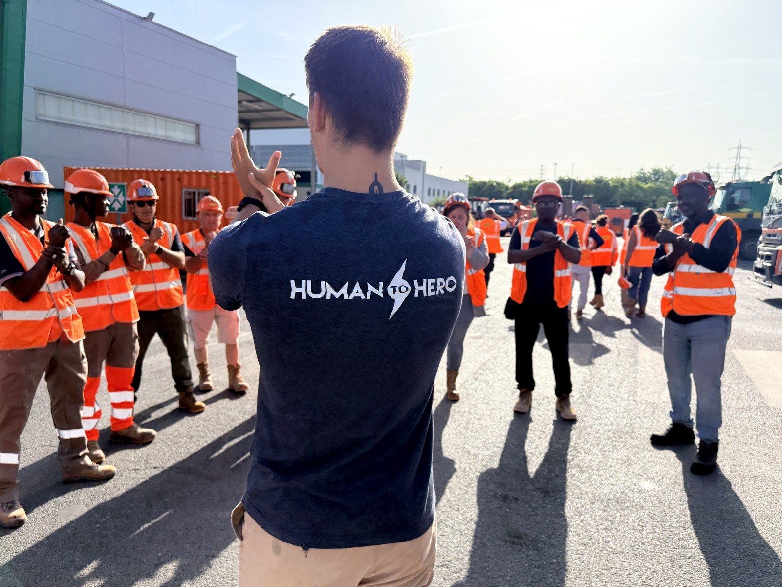 Coach Human to Hero anime un réveil musculaire sur chantier BTP en Île-de-France